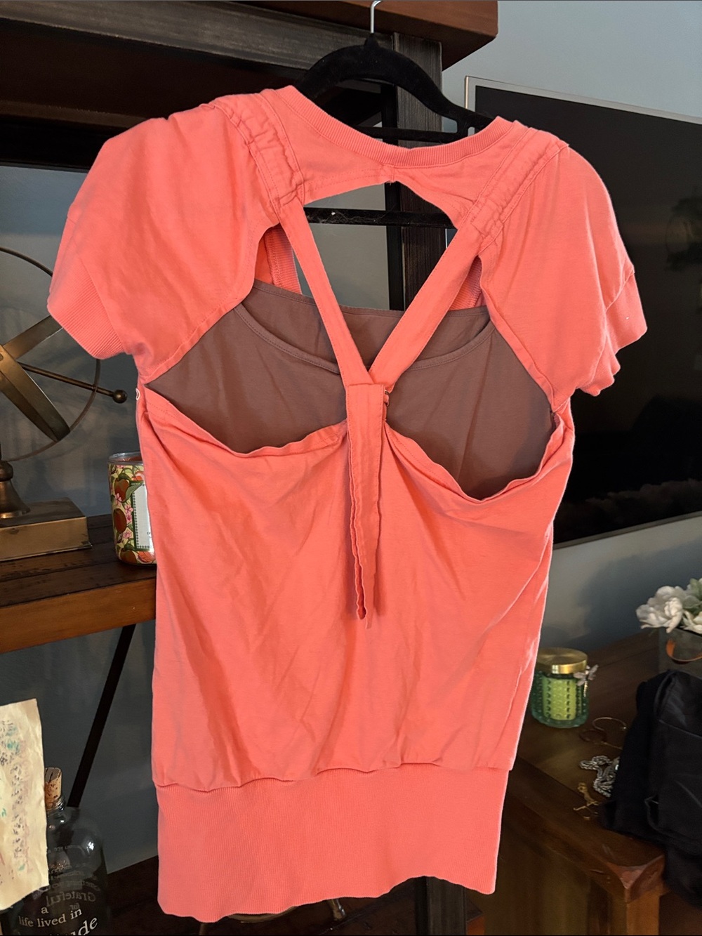 Adidas Stella McCartney Coral Short-Sleeve Logo Tee size small - Picture 3 of 3